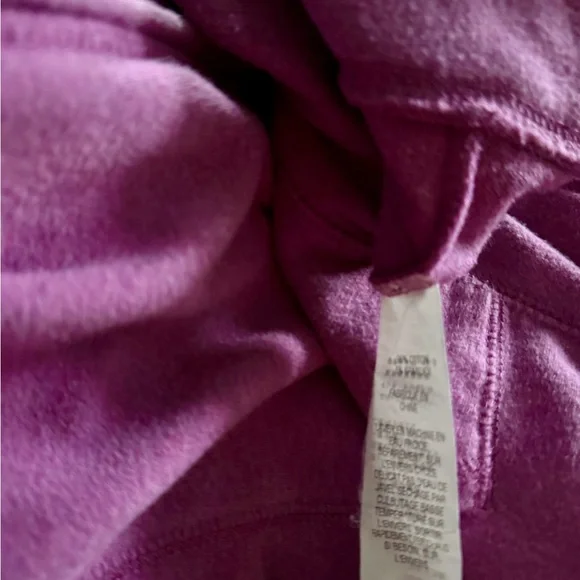 L.L. Bean Plum Fleece Jacket Soft and Stretchy - Picture 4 of 8
